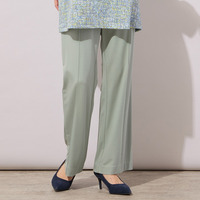 【手洗いOK・接触冷感・紫外線防止】マシュマロポンチ・フロントピンタックパンツ