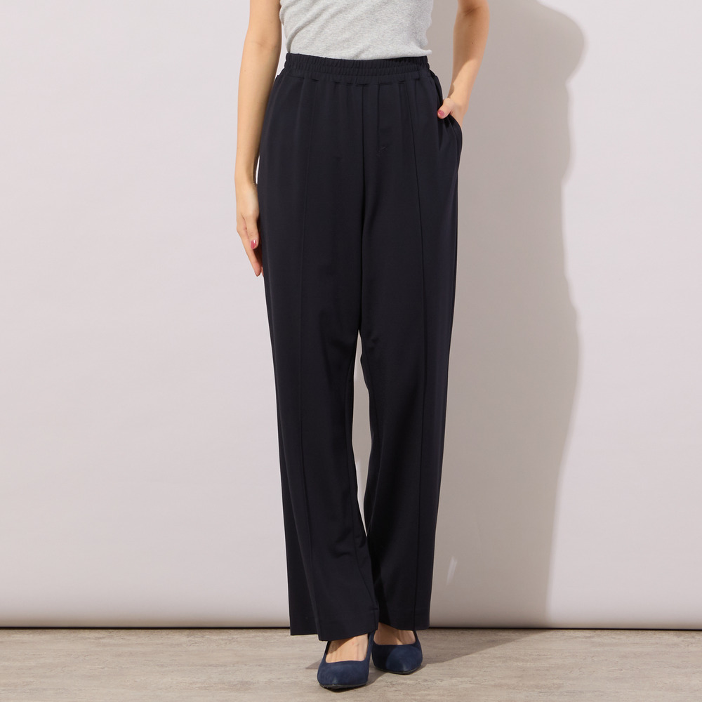 【手洗いOK・接触冷感・紫外線防止】マシュマロポンチ・フロントピンタックパンツ7