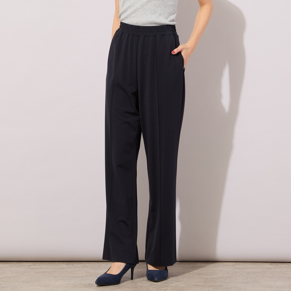 【手洗いOK・接触冷感・紫外線防止】マシュマロポンチ・フロントピンタックパンツ8