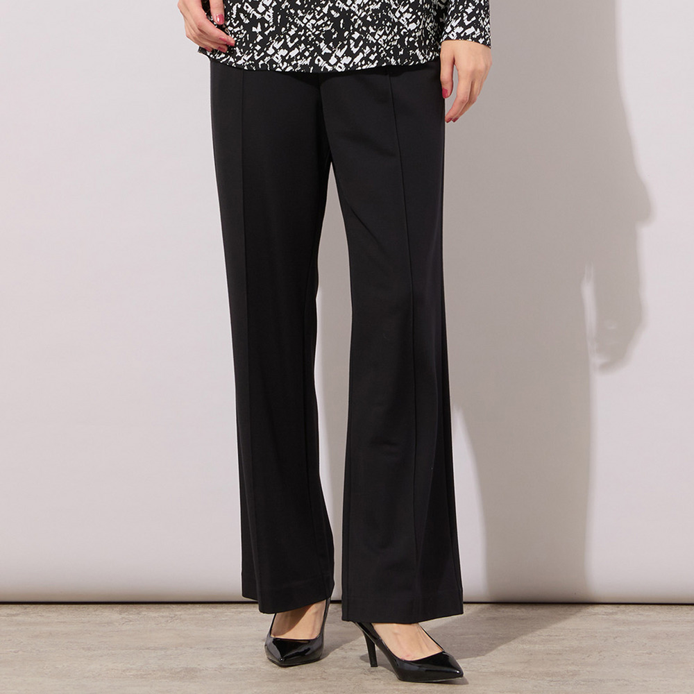 【手洗いOK・接触冷感・紫外線防止】マシュマロポンチ・フロントピンタックパンツ1