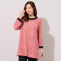 【手洗いOK】DJニット・フレアーシルエットチュニックカットソー