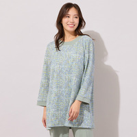 【手洗いOK】DJニット・フレアーシルエットチュニックカットソー