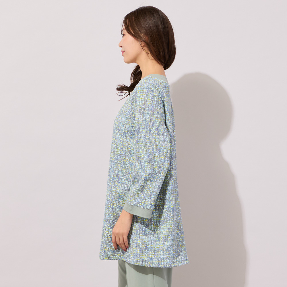 【手洗いOK】DJニット・フレアーシルエットチュニックカットソー(追加分)6