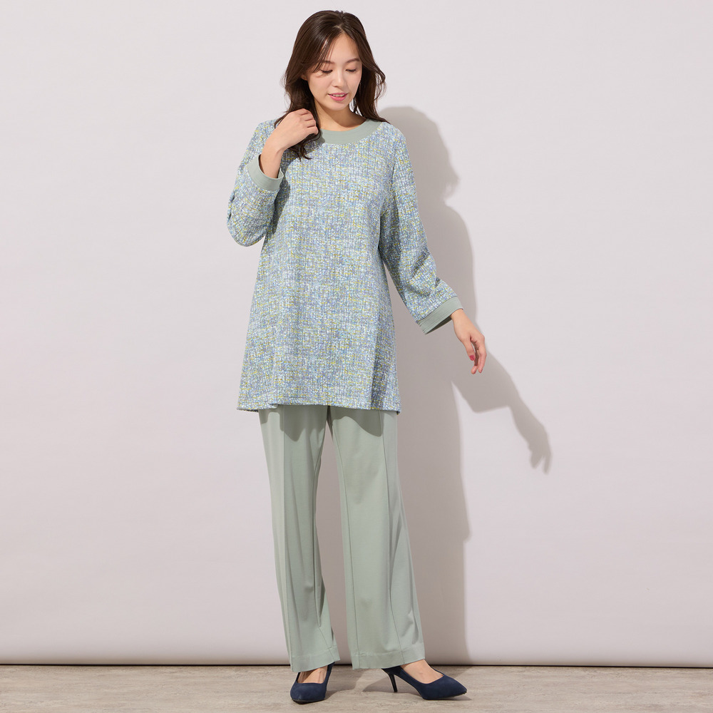 【手洗いOK】DJニット・フレアーシルエットチュニックカットソー(追加分)9