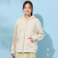 【手洗いOK】PISANOエンブレム刺繍入りメランジパーカー