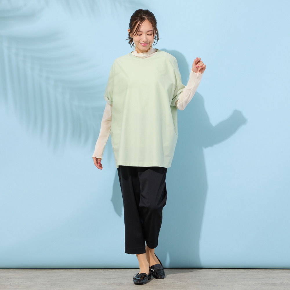 【手洗いOK】Jカミーチェニットデニム・コクーンカットソー12