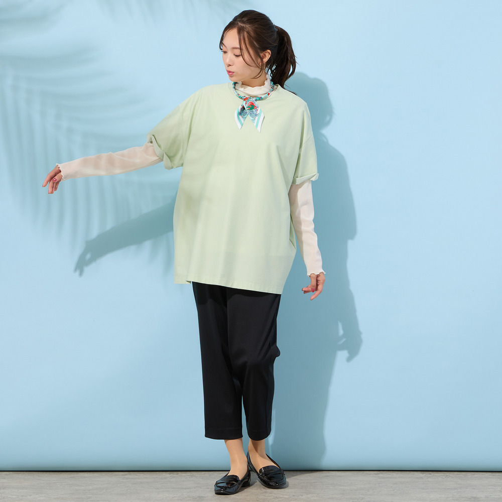 【手洗いOK】Jカミーチェニットデニム・コクーンカットソー15