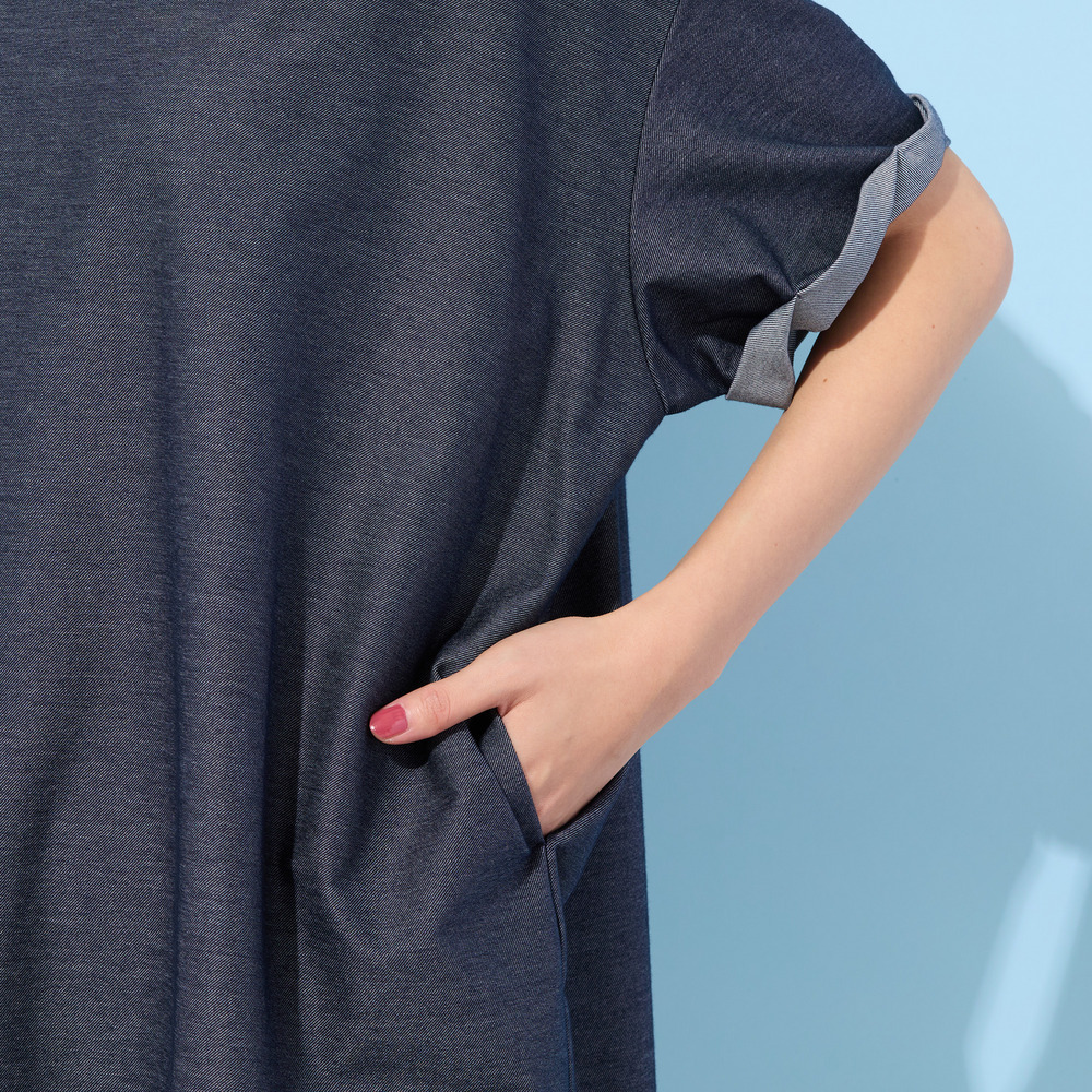 【手洗いOK】Jカミーチェニットデニム・コクーンカットソー9