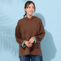 ＦＯＸブレンドダブルフェイス・フーディーニット