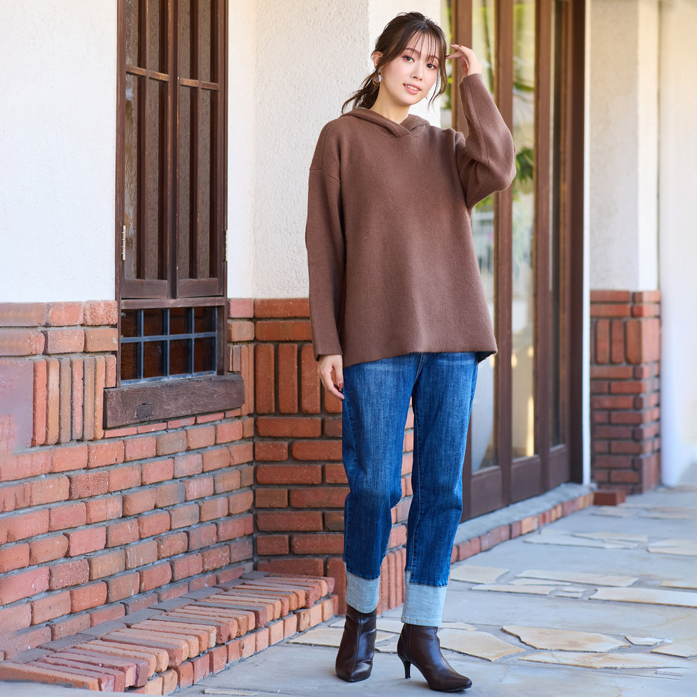 FOXブレンドダブルフェイス・フーディーニット3