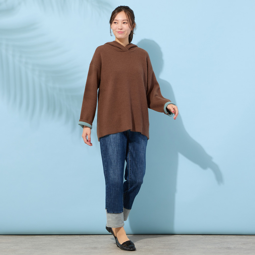 FOXブレンドダブルフェイス・フーディーニット6