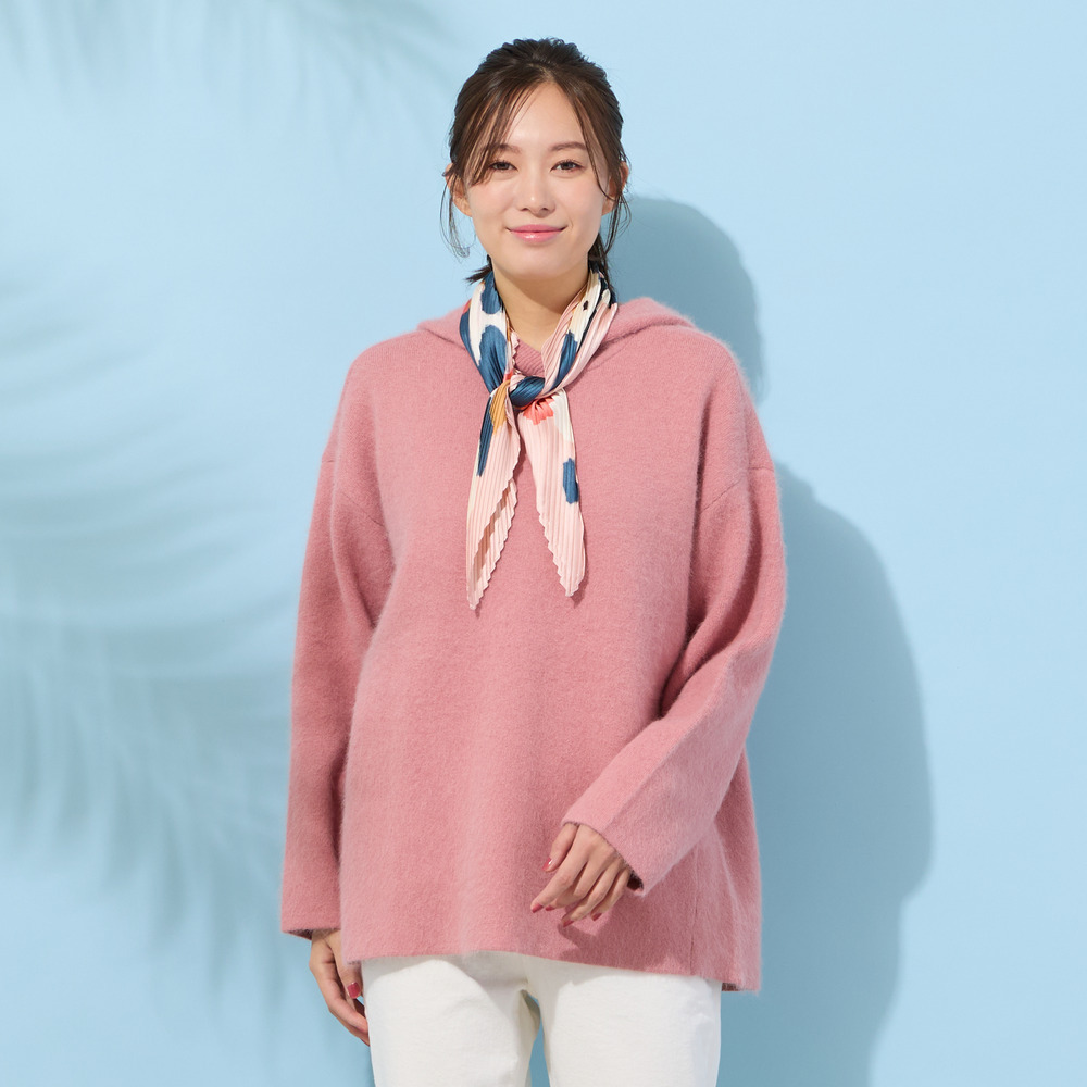 FOXブレンドダブルフェイス・フーディーニット1