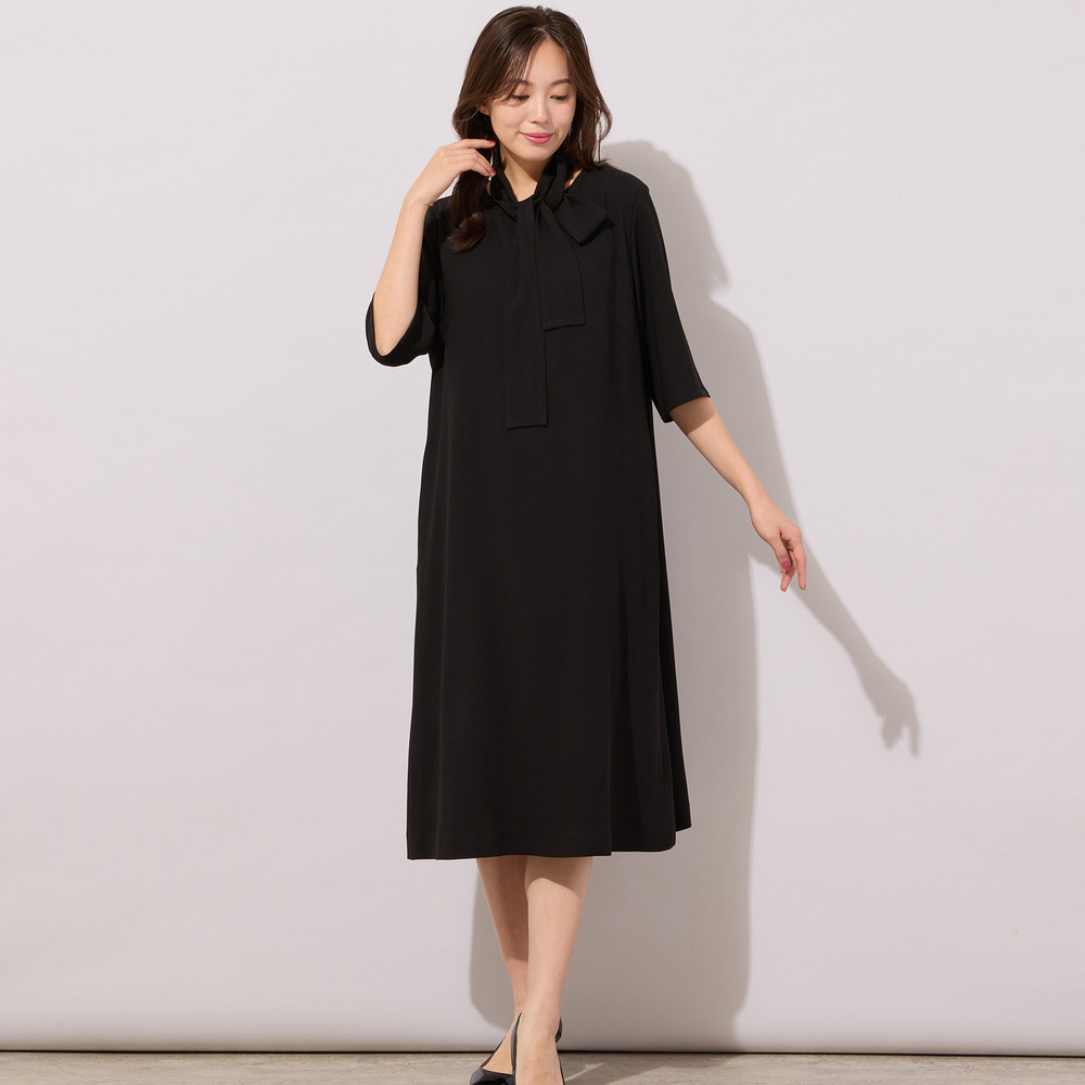 【セットアップ対応】セラテリー梨地ワンピース