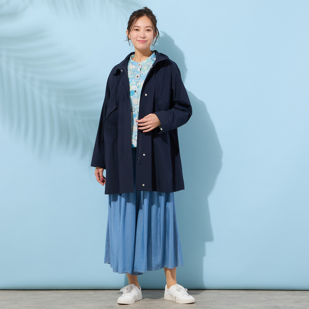 【手洗いOK・綿100%・リバティコラボ・2Way】サイドタックブラウス13