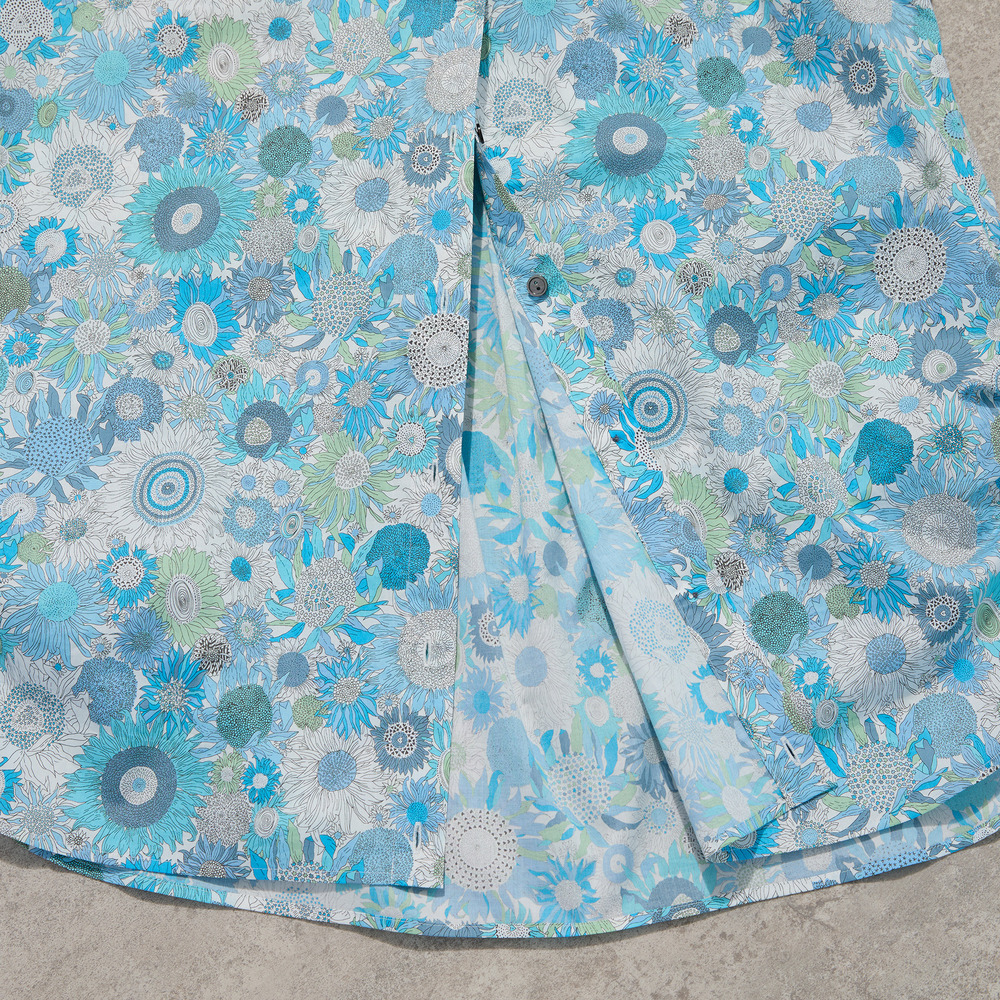 【手洗いOK・綿100%・リバティコラボ・2Way】サイドタックブラウス15