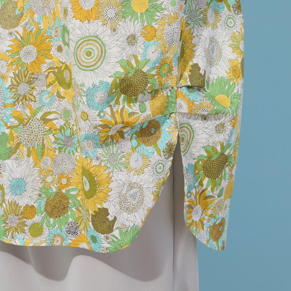 【手洗いOK・綿100%・リバティコラボ・2Way】サイドタックブラウス8