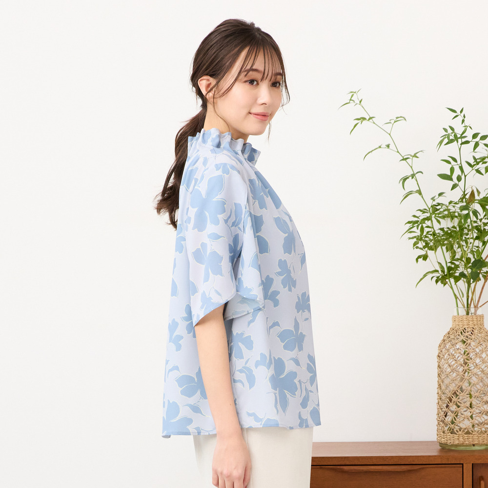 【手洗いOK・セットアップ対応】チューリップスリーブブラウス1