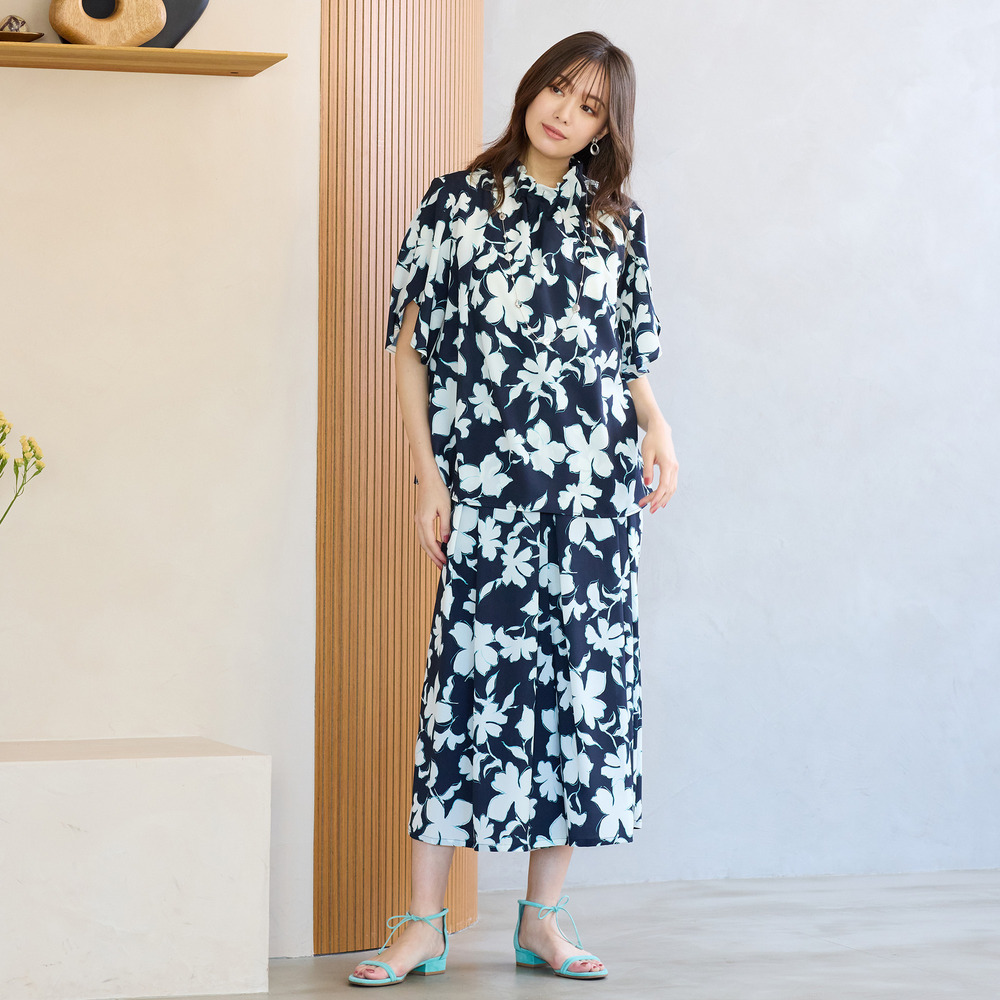 【手洗いOK・セットアップ対応】チューリップスリーブブラウス10