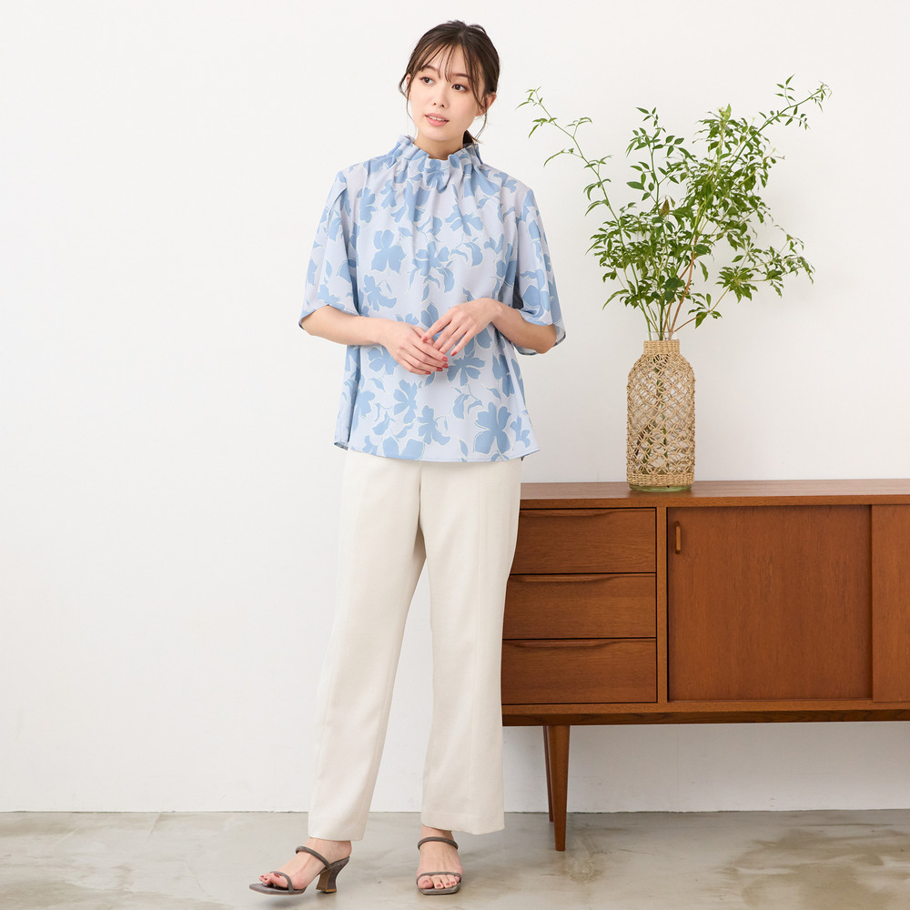 【手洗いOK・セットアップ対応】チューリップスリーブブラウス3