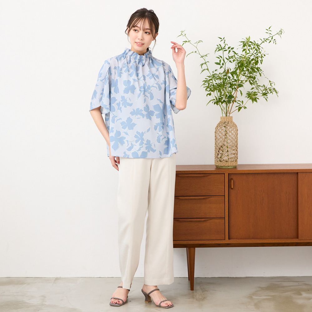 【手洗いOK・セットアップ対応】チューリップスリーブブラウス5