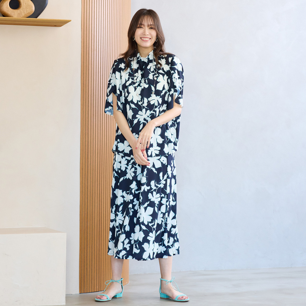 【手洗いOK・セットアップ対応】チューリップスリーブブラウス9