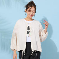 【手洗いOK・綿100％・速乾】フランス綾ミラクルウェーブブラウス