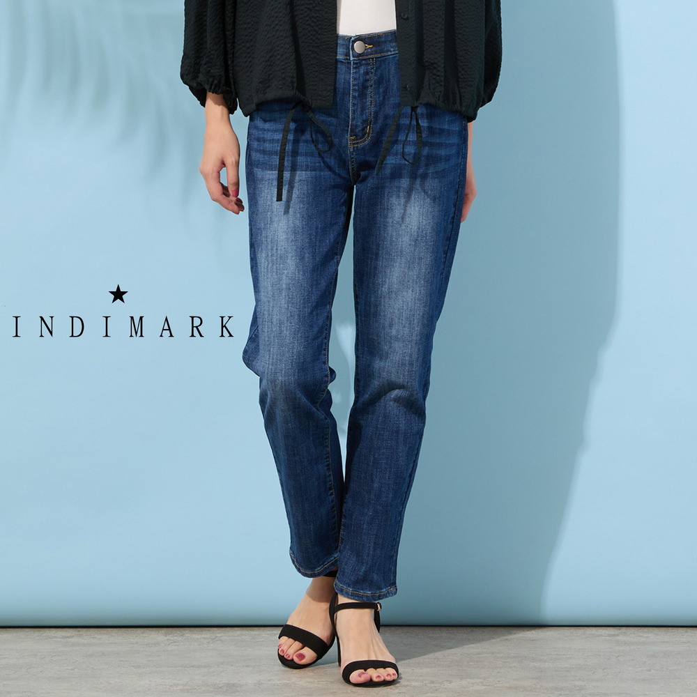 【手洗いOK・INDIMARKコラボ】ボーイフレンドパンツ