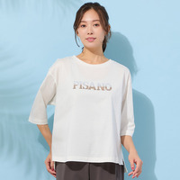 【手洗いOK・綿100％】PISANOジルコンロゴカットソー