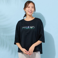 【手洗いOK・綿100％】PISANOジルコンロゴカットソー