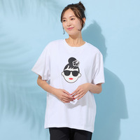 【手洗いOK・綿100％・HAPPY FACE】エマちゃんコラボTシャツ