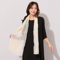 刺繍加工シアーストール