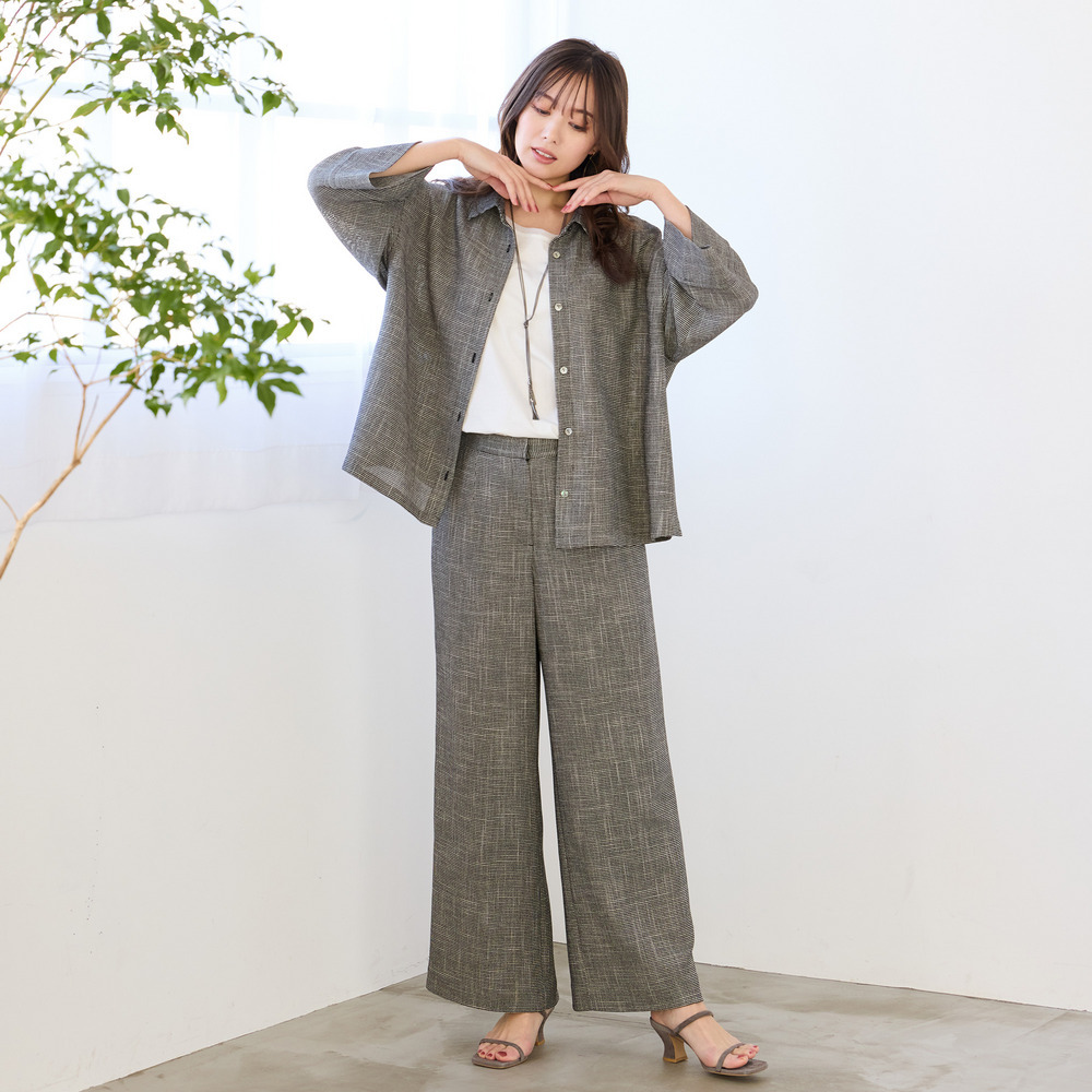 【手洗いOK・セットアップ対応】カラミオーバーシャツ10