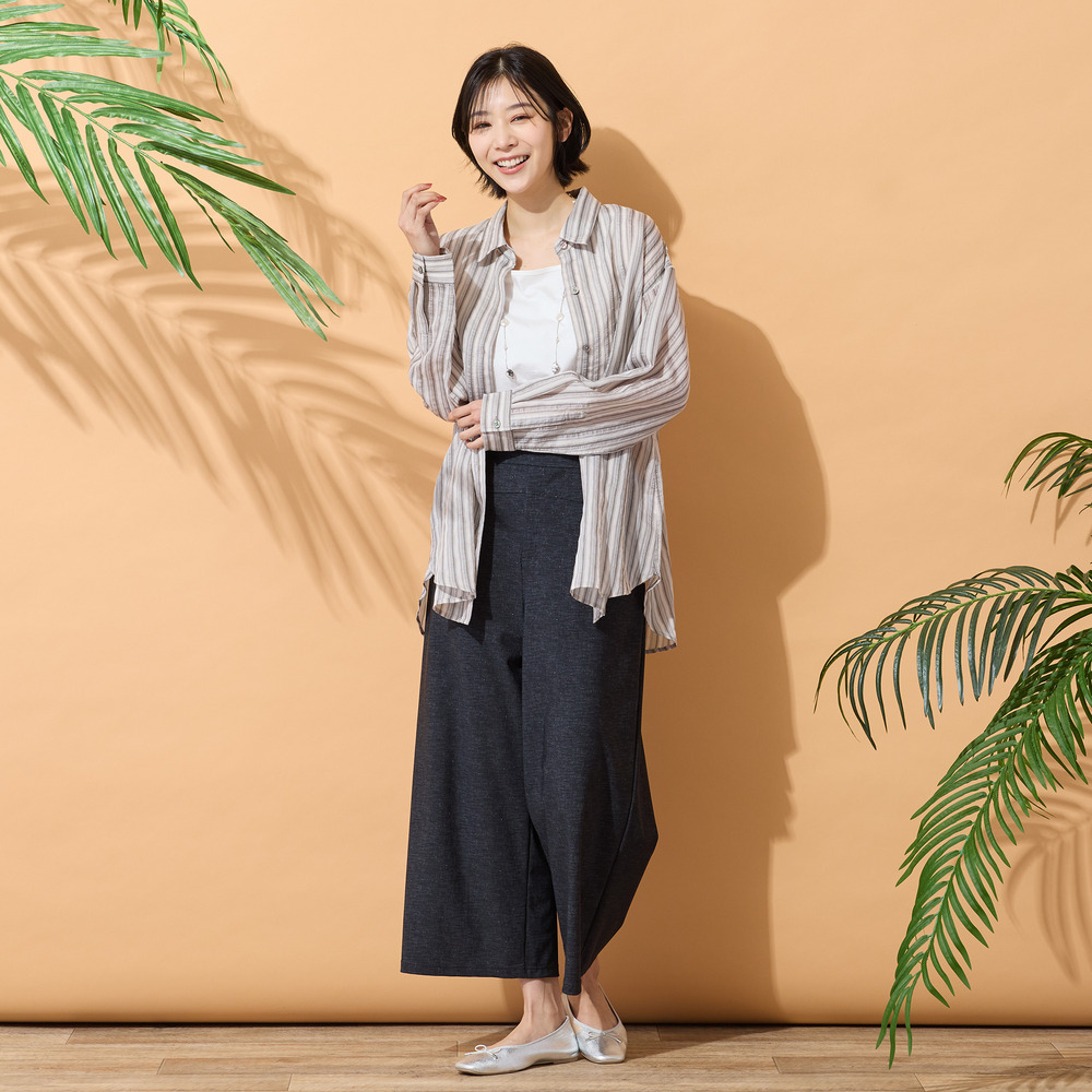 【手洗いOK】マルチストライプ柄シャツ3