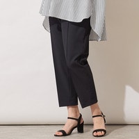 【手洗いOK・吸水速乾・UVカット・防透け】ピンタックテーパードパンツ
