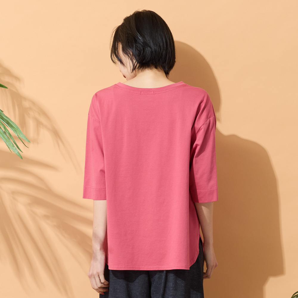【手洗いOK・綿100%・接触冷感】ロゴドレスプリントTシャツ14