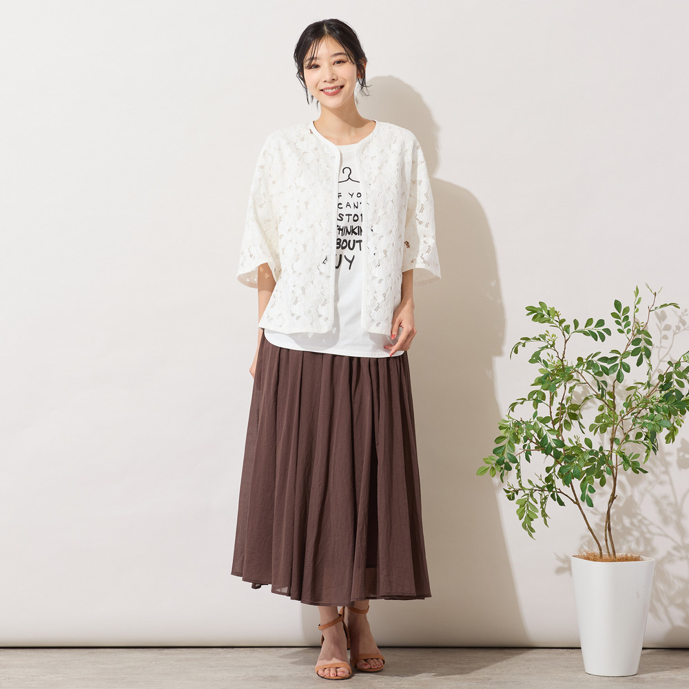 【手洗いOK・綿100%・接触冷感】ロゴドレスプリントTシャツ4