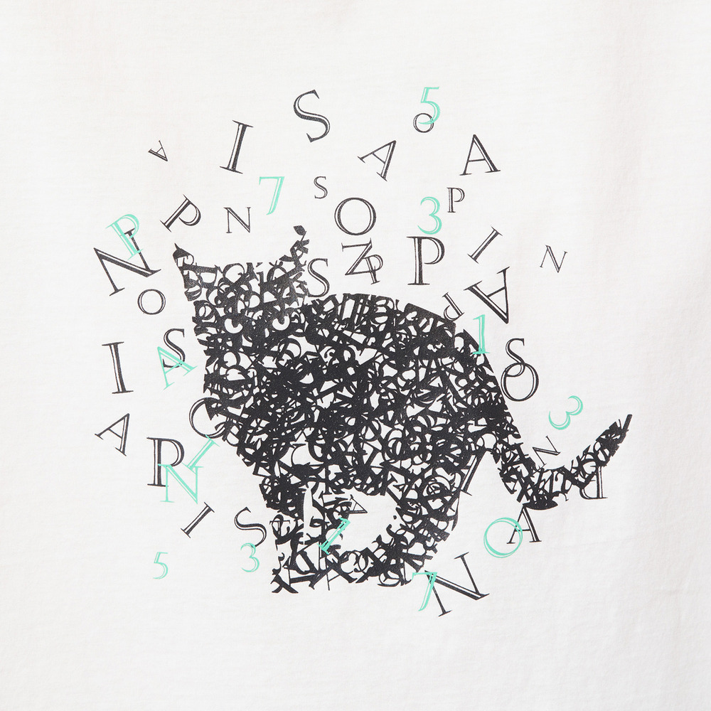 【手洗いOK・綿100%】ブラックキャットプリントカットソー3