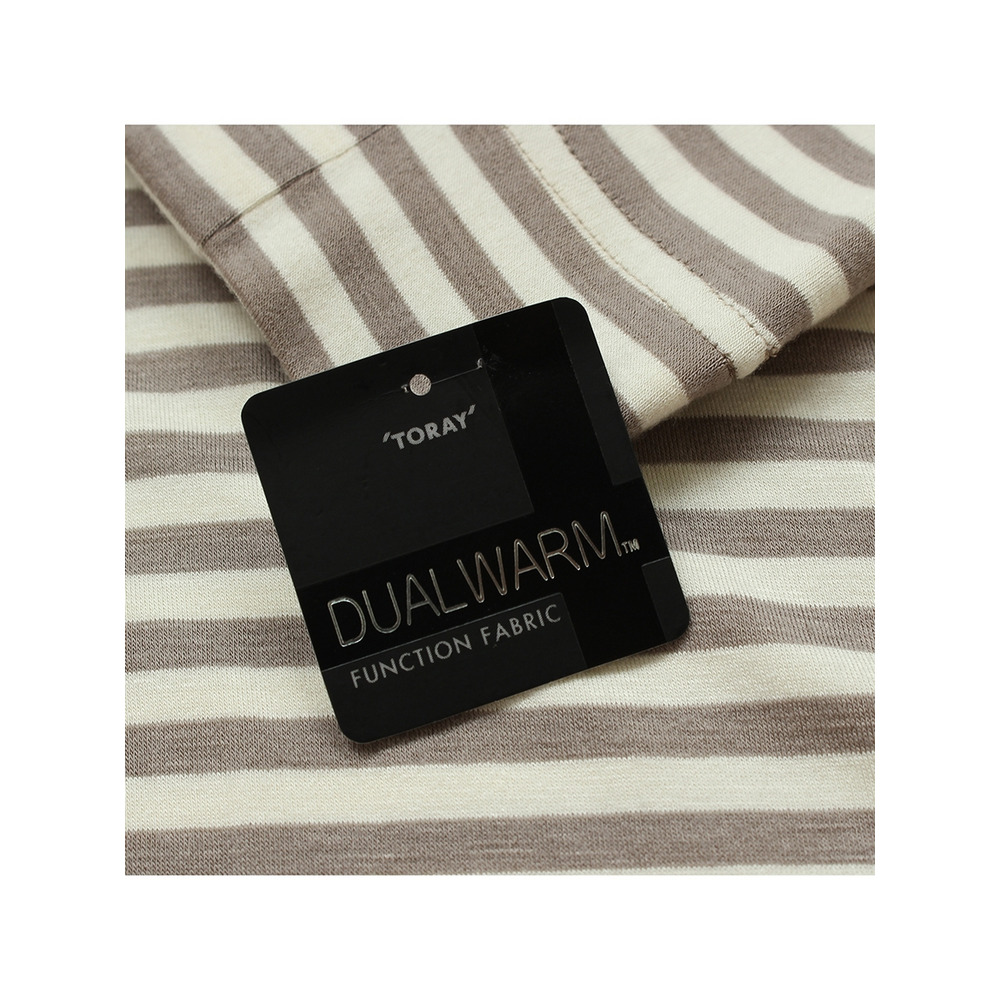 デュアルウォーム・タートルネックインナー【ボーダー】 大きいサイズ ピサーノ5