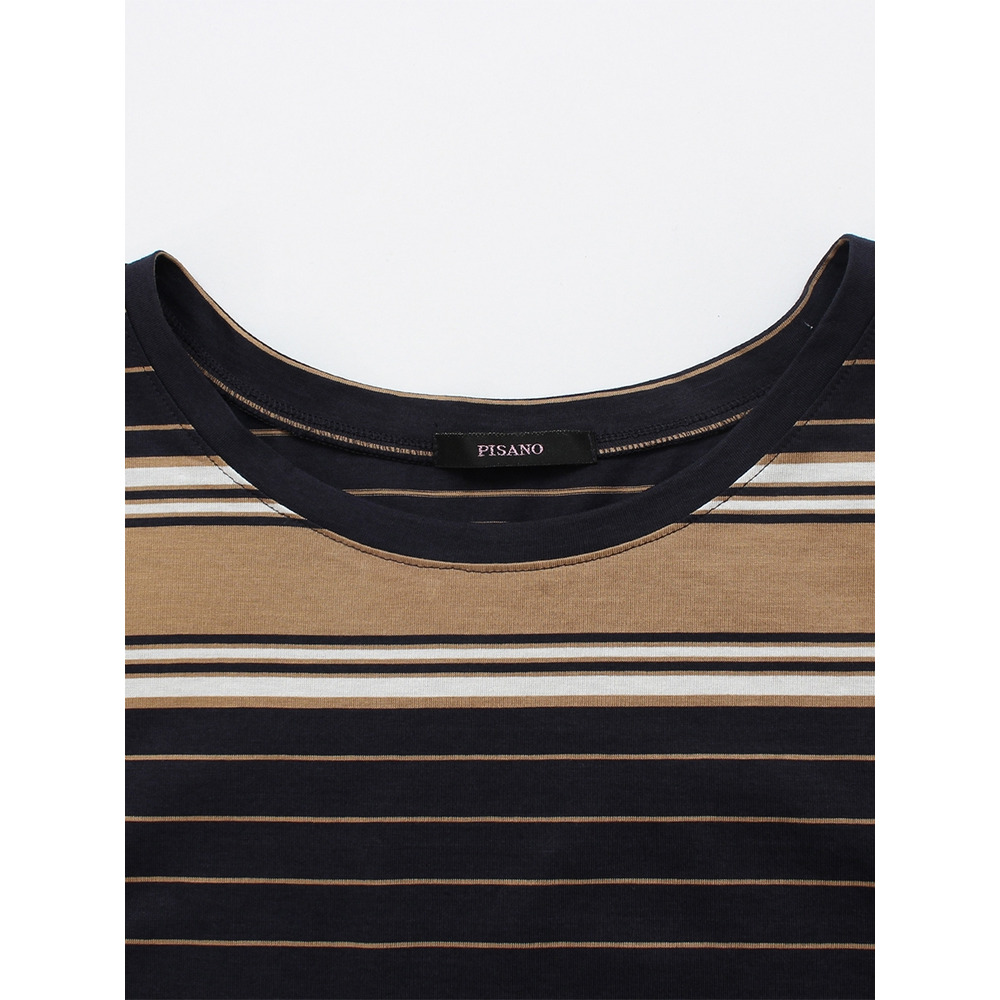 ハイゲージコットンボーダー・ボックスTシャツ/ 大きいサイズ ピサーノ10