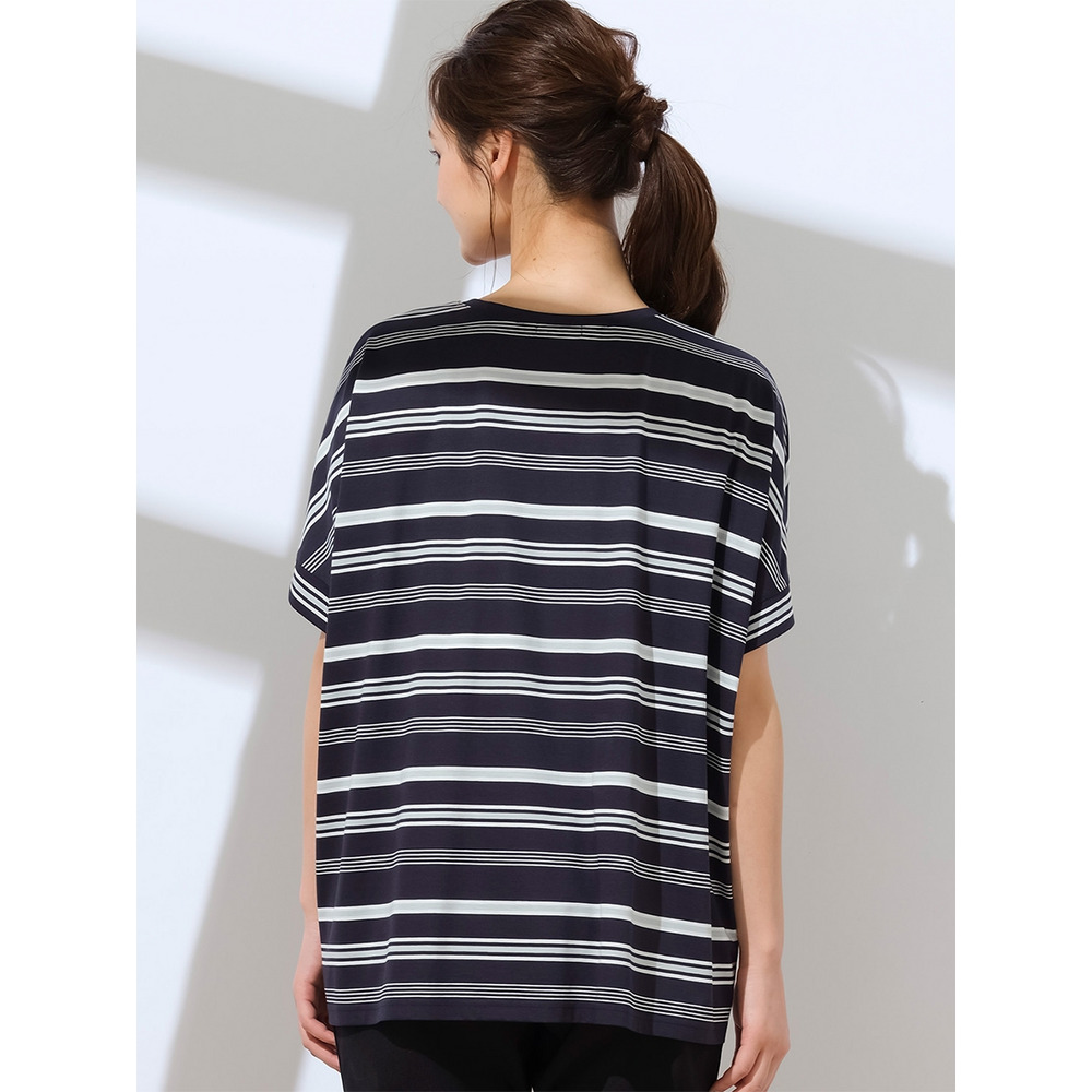 ハイゲージコットンボーダー・ボックスTシャツ/ 大きいサイズ ピサーノ13