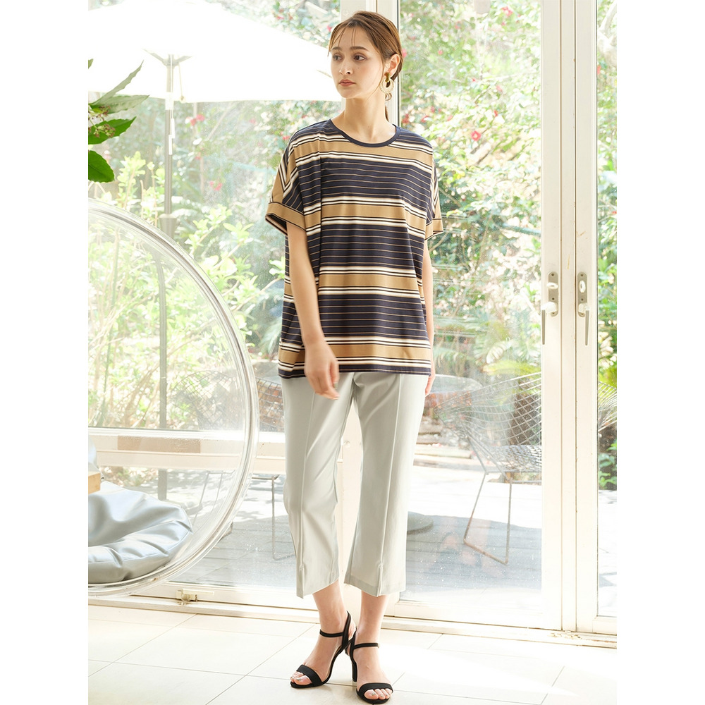 ハイゲージコットンボーダー・ボックスTシャツ/ 大きいサイズ ピサーノ8