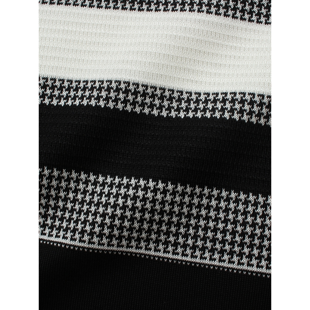 千鳥ボーダーハイネックTシャツ/ 大きいサイズ ピサーノ10