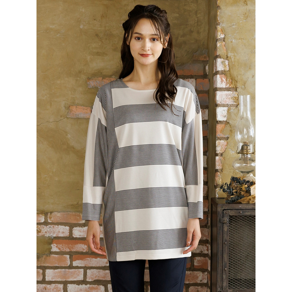 ピサーノ チュニック 手洗いOK・綿100％】80ローン・タック