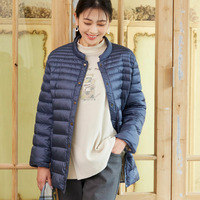 シャンブレータフタ ライトダウンジャケット