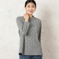 綿混シャーリングジャカード カットソー