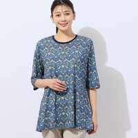 V＆A いちご泥棒柄 ペプラムカットソー
