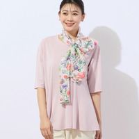  鹿の子ニット フレアTシャツ