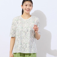 バイシクル柄コットンTシャツ