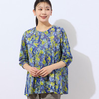 【洗える・日本製】サマーボタニカルカットソー