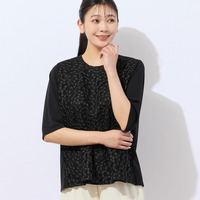 【洗える・日本製】ミニフラワー刺繍カットソー